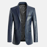 Fioren Casual Style Men Leather Blazer